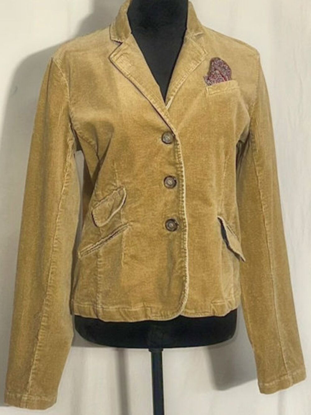 American Eagle Outfitters Corduroy Jacket, Mustard, Large